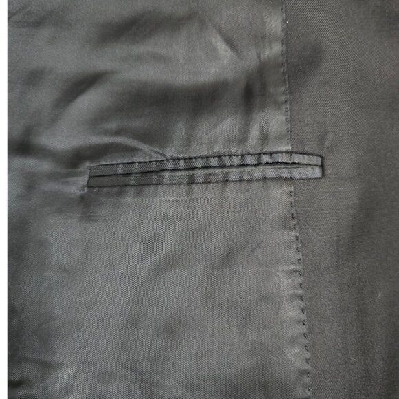 Canali Vintage Navy Single Breasted Italian Wool Blazer Sz 50L - Picture 8 of 12